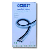 Özbest Silikonlu Duş Hortumu Gri 1.5m - 1