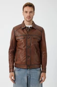 Allan Taba Erkek Deri Ceket - 2