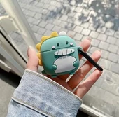 Samsung Galaxy Buds3 - Samsung Galaxy Buds3 Pro İle Uyumlu Dinozor Figürlü Silikon Kılıf - 5