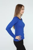 DRR Moda Yaka Dantelli Büzgülü Reglan Kol Bluz - 11