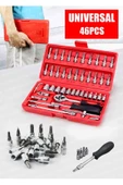 50 Parça Mini Lokma Takımı Otomatik Cırcırlı 1/4" Wrench Set Yüksek Kalite Kombinasyon Alet Seti thumbnail 4