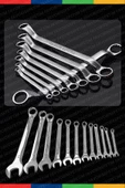 Chrome Vanadium Çelik Profesyonel Güçlü Sağlam 12 Parça Kombine Açık Ağız-Yıldız Anahtar PAKET SET thumbnail 3