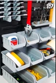 Her Şey Elinizin Altında Duvar Alet Paneli 43 Parça Hırdavat Duvar Panel Set Avadanlık - 3