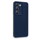 Vivo V30 Lite 4G Kılıf Auto Focus Deri Desen Silikon Arka Kapak - 3