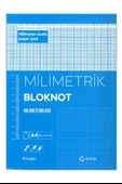 A4 Milimetrik Defter Mavi Bloknot 30 Yaprak 1 Adet Çizim Meslek Liseleri Meslek Yüksek Okulu Moda Tasarım - 3
