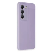 Vivo V30 Lite 4G Kılıf Auto Focus Deri Desen Silikon Arka Kapak - 7