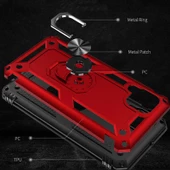 Huawei P40 Lite Kılıf Vega Tank Sert Yüzüklü Standlı Zırh Koruma Kapak thumbnail 2