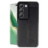 Vivo V30 Lite 4G Kılıf Auto Focus Deri Desen Silikon Arka Kapak - 8