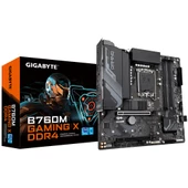 GIGABYTE B760M GAMING X DDR4 HDMI DP PCIe 16X v4.0 1700p mATX thumbnail 1