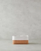 English Home Gina Bambu Sepet 32x22x12 Cm Koyu Kahve - 2