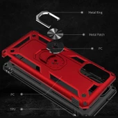 Samsung Galaxy S20 Plus Kılıf Vega Tank Sert Yüzüklü Standlı Zırh Koruma Kapak thumbnail 3