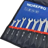 WORKPRO WP202507 6-32mm 12 Parça CR-V Profesyonel Açık Ağız Anahtar Takımı + Bez Taşıma Kılıfı thumbnail 3