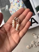925 ayar gümüş inci küpe - 6