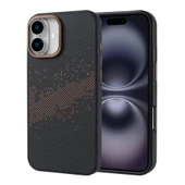 Gpack Apple iPhone 16 Plus Kılıf Karbon Fiber Dizaynlı Magsafeli Vave Kapak thumbnail 1