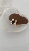 Earcuff kıkırdak küpe gold renk thumbnail 3