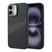 Gpack Apple iPhone 16 Plus Kılıf Karbon Fiber Dizaynlı Magsafeli Vave Kapak thumbnail 2