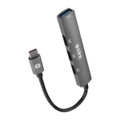 S-LINK SW-U324 3 USB2.0, 1 USB3.0 TYPE-C METAL USB HUB ÇOKLAYICI - 1