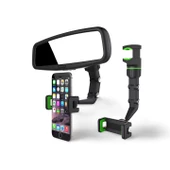 Cosmostech Araç Dikiz Aynası Telefon Tutucu Standı 360° Derece Ayarlanabilir, Masaüstü, Koltuk Arkası Telefon Tutacağı Car Holder - 1