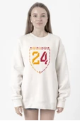 24 Şampiyonluk Beyaz Kadın 2ip Sweatshirt thumbnail 1