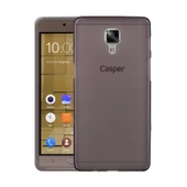 Casper Via A1 Plus Kılıf Ultra İnce Silikon Kapak 0.2 mm Füme - 1
