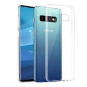 Samsung Galaxy S10 Kılıf Ultra İnce Silikon Kapak 0.2 mm Şeffaf - 1