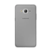 Samsung Galaxy Grand 2 Ultra İnce Silikon Kapak 0.2 mm Füme - 1
