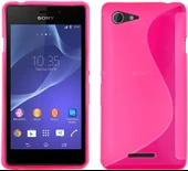 Sony Xperia E3 Kılıf Ultra İnce Silikon Kapak 0.2 mm Pembe - 1