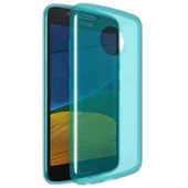 Lenovo Moto G5 Kılıf Ultra İnce Silikon Kapak Mavi - 1