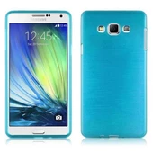 Samsung Galaxy A7 2015 Kılıf Ultra İnce Silikon Kapak 0.2 mm Mavi - 1
