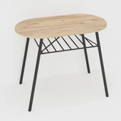 Eportatif 2 Kişilik Mutfak Bahçe Masa Sandalye Seti Çam 1465 thumbnail 8