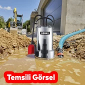 Temiz Kirli Su Pompası Alüminyum Gövdeli 1100 W Elektirikli Dalgıç Atık Logar Lağım Boşaltma Sulama thumbnail 3