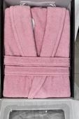 Pastel Kadife Tek Bornoz Gülkurusu - 1