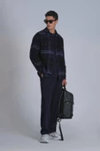Lufian Barder Erkek Basic Gömlek Slim Fit Lacivert - 4