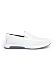 Deriholl Beyaz Erkek Hakiki Deri Loafer Ayakkabı - 3