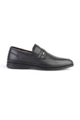 Deriholl Siyah Erkek Hakiki Deri Casual Comfort Ayakkabı - 3