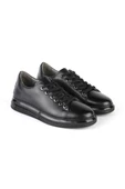 Deriholl Siyah Erkek Deri Sneaker Ayakkabı - 1
