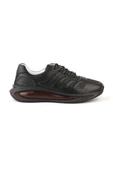 Deriholl Siyah Erkek Hakiki Deri Sneaker & Spor Ayakkabı - 3