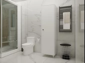 Harput Beyaz Çok Amaçlı Tek Kapaklı Dolap - 3