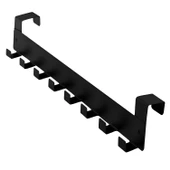 Kapı Arkası Askılık Elbise Havlu Asma Askı Metal 8'lı Tekli Oda Banyo Lavabo Kapısı Aparatı Siyah thumbnail 4