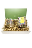 GURUYEMİŞ BOX Peter Max Pop Art Theme Çay Sever Kış Çayı Paketi - Bitki Çayı- Çift Camlı Kupa Hediye Kutusu - 2