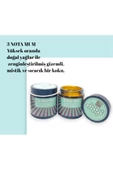GURUYEMİŞ BOX 3 Nota Hediyelik Mum Doğal Soya Mum Soy Wax Candle Amber 90gr - 5