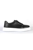 Deriholl Siyah Erkek Deri Sneaker Ayakkabı - 2