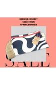 GURUYEMİŞ BOX "beehive" Strawberry Zebra Concept Clutch El Çantası Makyaj Ve Mini Plaj Çantası - 6