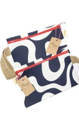GURUYEMİŞ BOX "beehive" Strawberry Zebra Concept Clutch El Çantası Makyaj Ve Mini Plaj Çantası - 2