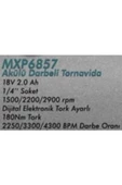 Mxp 6857 18 V 2 Ah Akülü Darbeli Vidalama Kömürsüz - 2