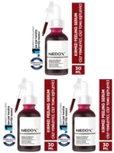 NEDOX 3 Adet Cilt Yenileyici Cilt Tonu Eşitleyici Kırmızı Peeling Serum Aha %30 Bha %2 Ph % 3.5 Serum 30 ml - 1