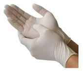 Mumu Muayene Eldiveni Lateks Pudralı Beyaz Orta Boy (M) | 100 Adet thumbnail 2