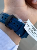 Ferro Silikon Kordon İç Fonksiyonları Aktif  30 Mt Suya Dayanıklı Erkek Kol Saat EFM.11363-ZD4 thumbnail 5