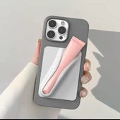 İpeksi Silikon Lipbalm Tutucu Yapışkanlı Telefon Kılıfı Aksesuarı - 4