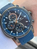 Ferro Silikon Kordon İç Fonksiyonları Aktif  30 Mt Suya Dayanıklı Erkek Kol Saat EFM.11363-ZD4 thumbnail 2